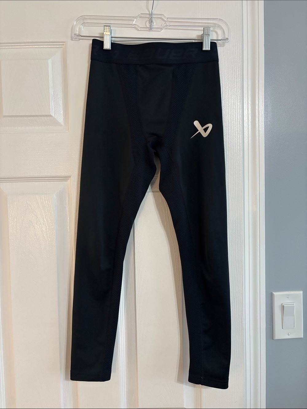 Black Hockey Pro Compete Baselayer Pant Youth M